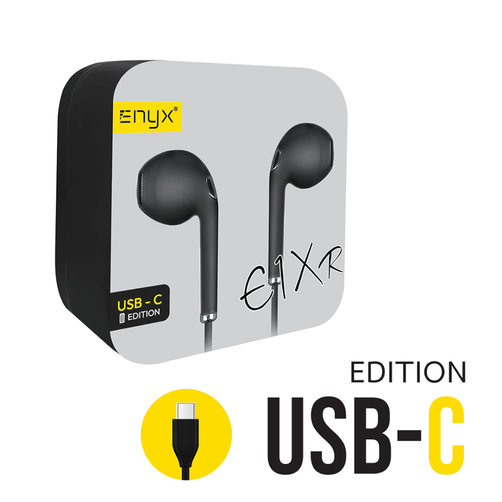 หูฟัง เอียร์บัด ENYX รุ่น E1X-R 3.5MM และ TYPE-C เสียงดี เบสแน่น มีไมโครโฟน หูฟังมีสาย